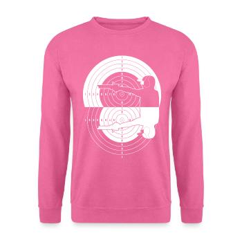 Cible miroir du club de tir - Sweat-shirt Unisexe - rose - Devant
