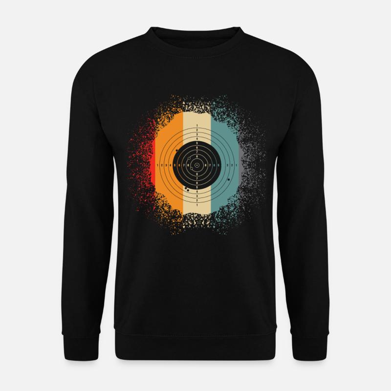 Schützenverein - Retro Zielscheibe - Unisex Pullover - Schwarz
