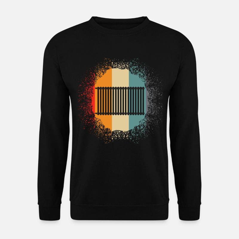 Heating construction - retro heating - Unisex Sweatshirt - black