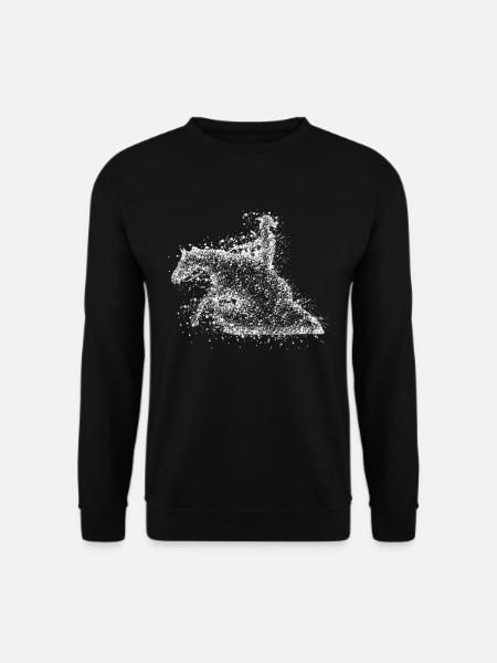 Reining - Cheval de glisse - Sweat-shirt Unisexe - noir