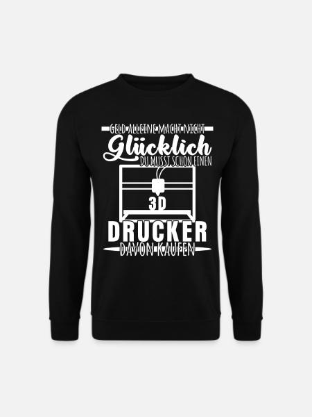 3D-Drucker - lustiger Prototyping Spruch - Unisex Pullover - Schwarz