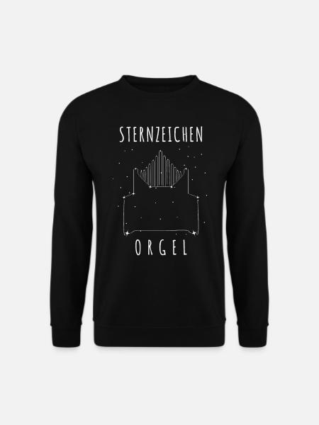 Organist & Orgel - Sterne Nacht lustig - Unisex Pullover - Schwarz
