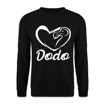 Le coeur de Dodo - Sweat-shirt Unisexe - noir - Devant - Alina (178cm) & Michal (187cm)