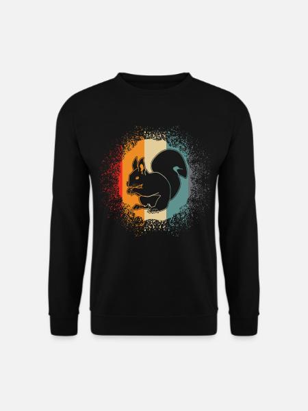 Squirrel Squirrel - Retro squirrel - Unisex Sweatshirt - black