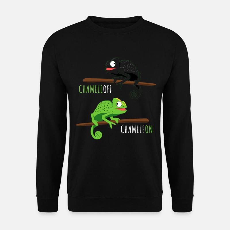 Chameleoff Chameleon Saying - Unisex Sweatshirt - black