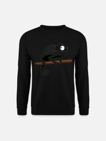 Chameleon gertarnt lustige Chameleons - Unisex Pullover - Schwarz