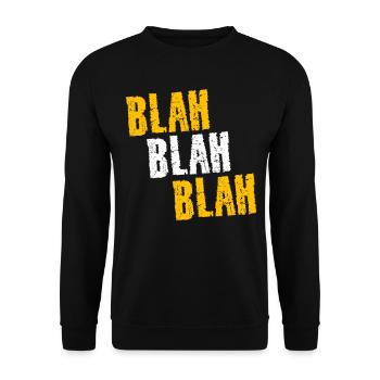 BLAH BLAH BLAH - Sweat-shirt Unisexe - noir - Devant - Alina (178cm) & Michal (187cm)