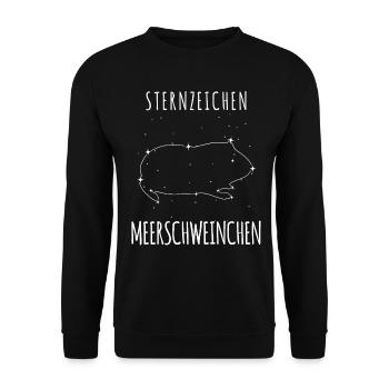 Cobayes et étoiles - Sweat-shirt Unisexe - noir - Devant - Alina (178cm) & Michal (187cm)