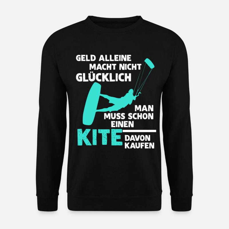 Kiteboarding Kitesurfer Kitesurfing - Unisex Pullover - Schwarz