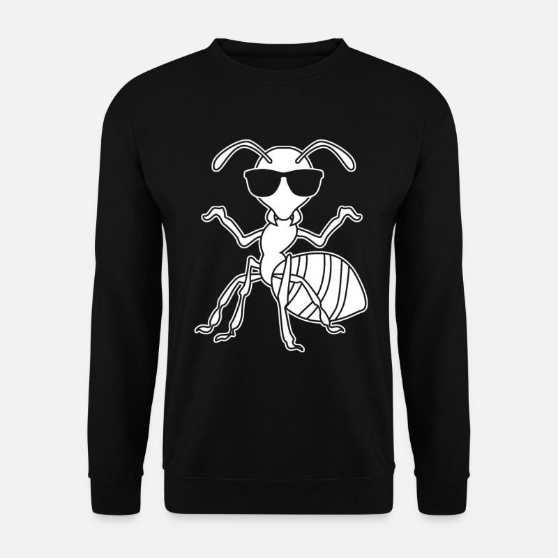 Ameisen - Ameise mit Sonnenbrille lustig - Unisex Pullover - Schwarz