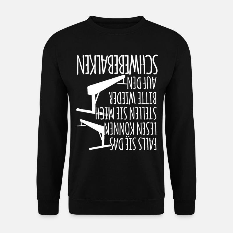 Turnen Handstand Schwebebalken - Unisex Pullover - Schwarz