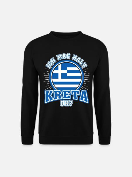 Kreta Urlaub Griechenland - Unisex Pullover - Schwarz