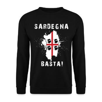 Sardinien Sardegna Urlaub Spruch - Unisex Pullover - Schwarz - Vorne - Alina (178cm) & Michal (187cm)