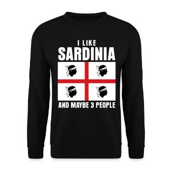 Sardinia Holidays Sardinia - Unisex Sweatshirt - black - Front - Alina (178cm) & Michal (187cm)