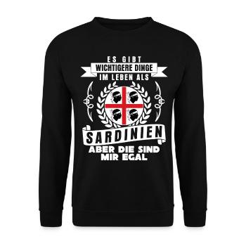 Sardinien Italien Urlaub Sardegna - Unisex Pullover - Schwarz - Vorne - Alina (178cm) & Michal (187cm)