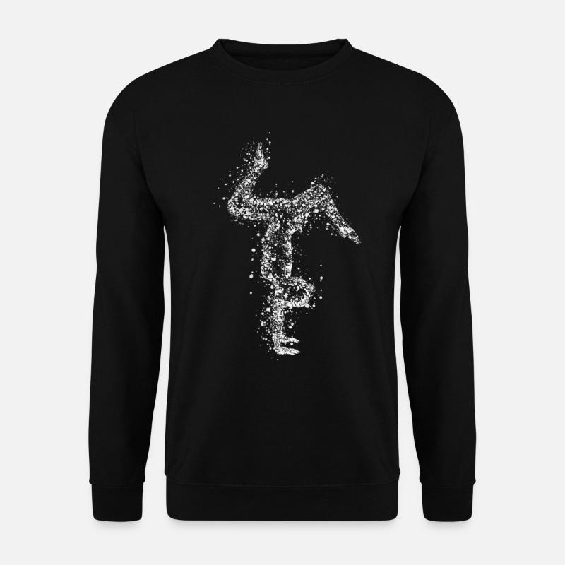Handstand Turnen Tropfen - Unisex Pullover - Schwarz
