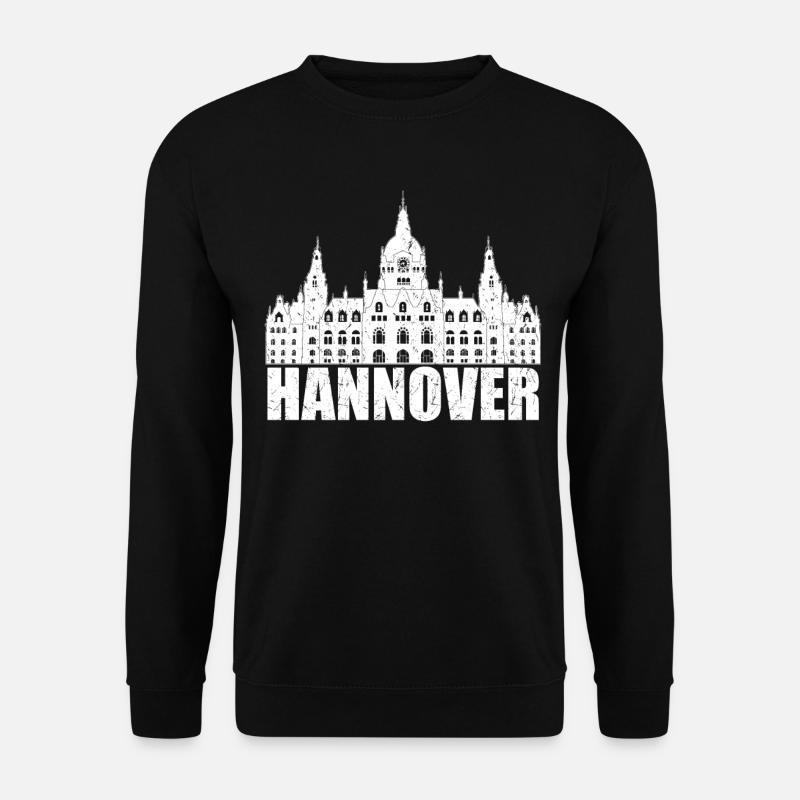 Hannover Rathaus - Unisex Pullover - Schwarz