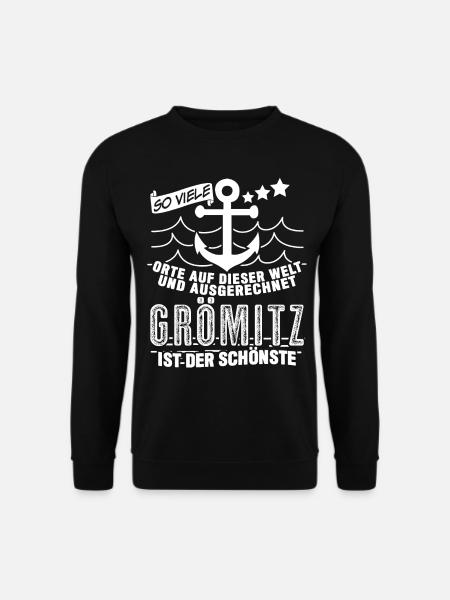 Grömitz Spruch Witz - Unisex Pullover - Schwarz