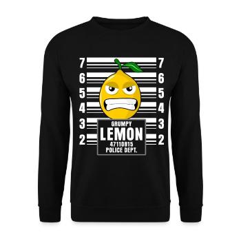 Lemon lemons - Unisex Sweatshirt - black - Front - Alina (178cm) & Michal (187cm)