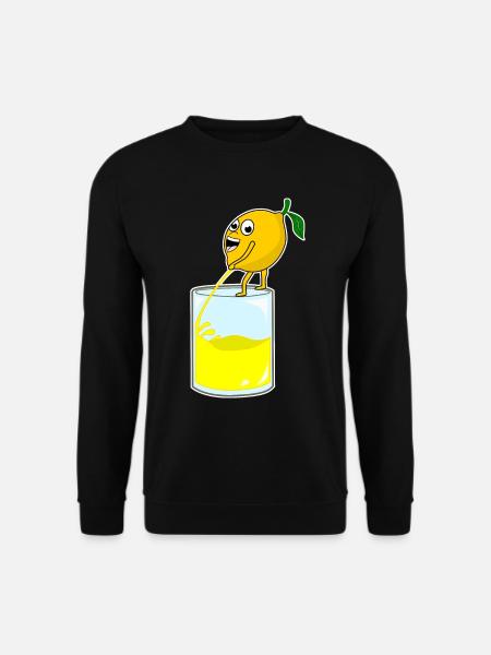 Zitrone pinkelt - Unisex Pullover - Schwarz