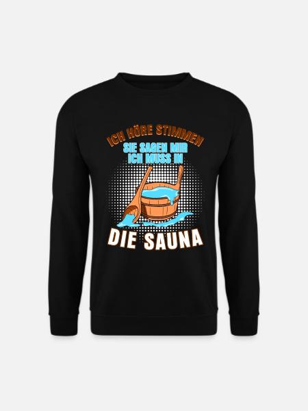 Sauna Spruch Wellness Saunameister Witz - Unisex Pullover - Schwarz