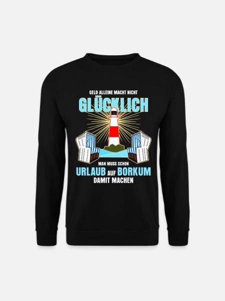 Borkum Insel Urlaub - Unisex Pullover - Schwarz