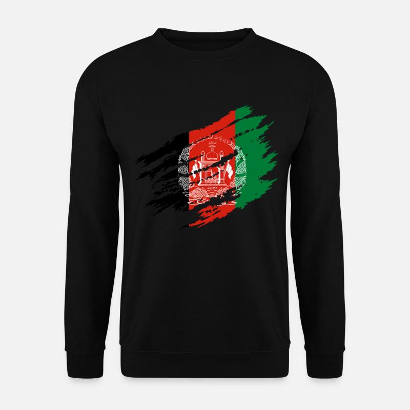 Afghanistan drapeau Afghan - Sweat-shirt Unisexe - noir