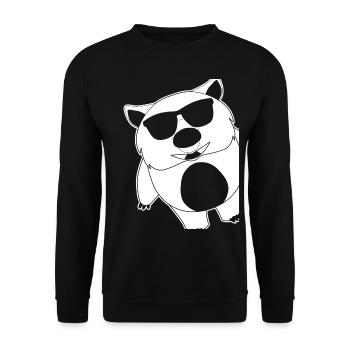 Wombat Sonnenbrille Wombats lustig - Unisex Pullover - Schwarz - Vorne - Alina (178cm) & Michal (187cm)
