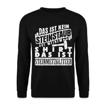 Steinmetzhammer Bildhauer Steinmetz - Unisex Pullover - Schwarz - Vorne - Alina (178cm) & Michal (187cm)