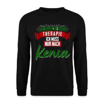 Kenia Urlaub Kenya - Unisex Pullover - Schwarz - Vorne - Alina (178cm) & Michal (187cm)
