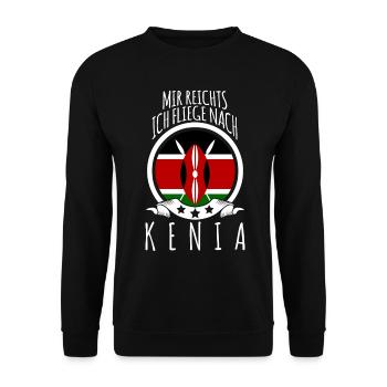 Mir reichts, ich fliege nach Kenia - Unisex Pullover - Schwarz - Vorne - Alina (178cm) & Michal (187cm)