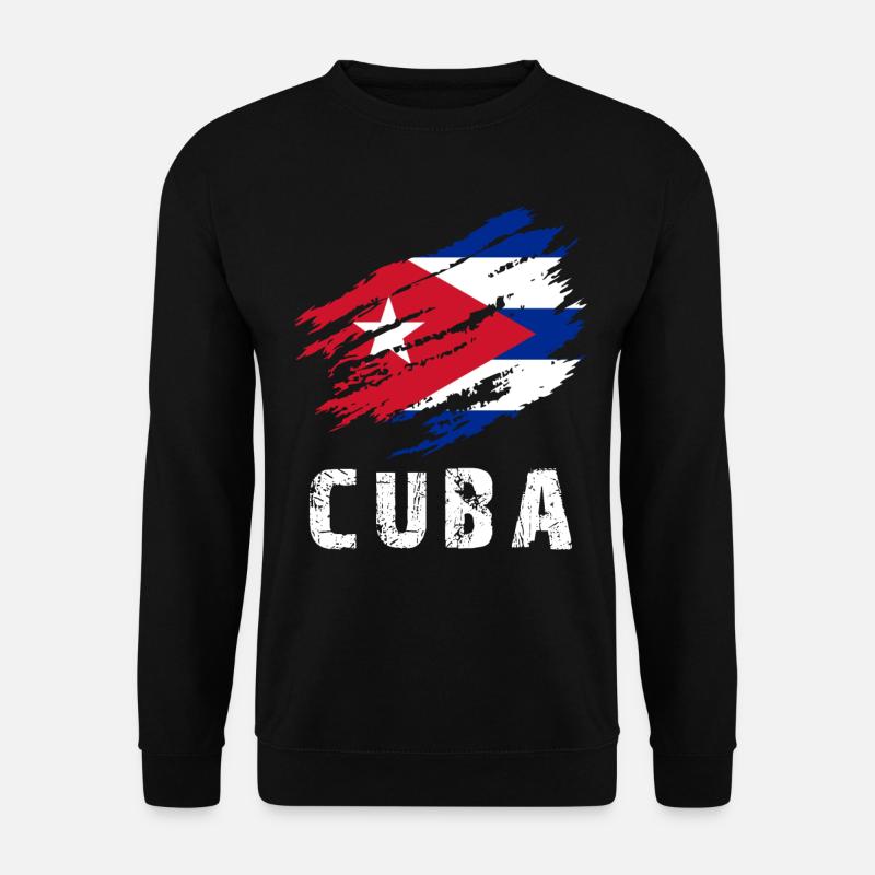 La Havane Cuba Drapeau Cuba - Sweat-shirt Unisexe - noir