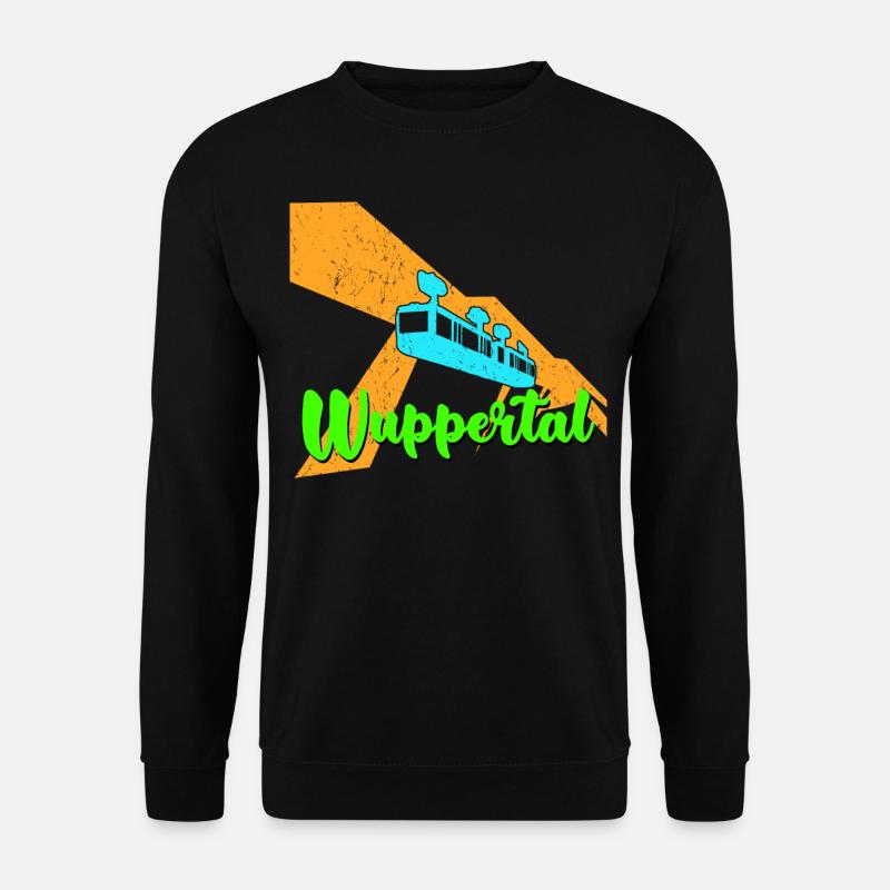 Wupptertaler Schwebebahn Bahn Wuppertal - Unisex Pullover - Schwarz