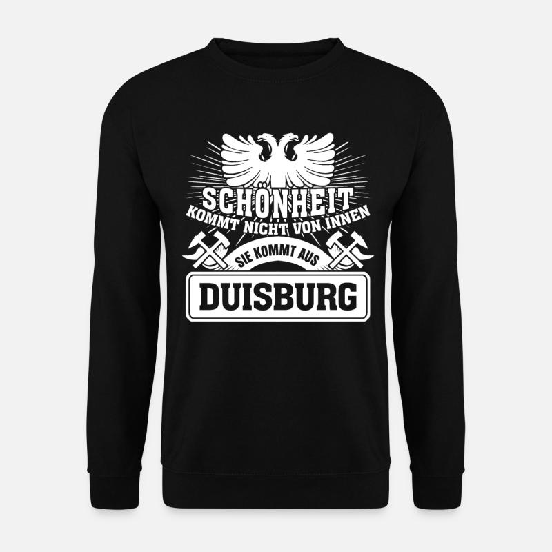 Duisburg Duisburgerin Wappen Duisburger - Unisex Pullover - Schwarz