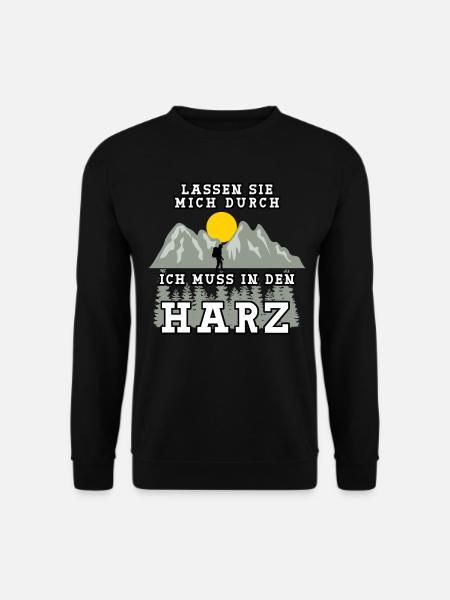 Harz Urlaub Harzer Wandern - Unisex Pullover - Schwarz