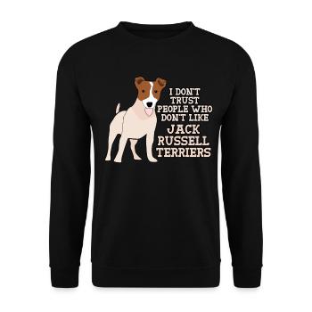 Jack Russell Terriers - Sweat-shirt Unisexe - noir - Devant - Alina (178cm) & Michal (187cm)