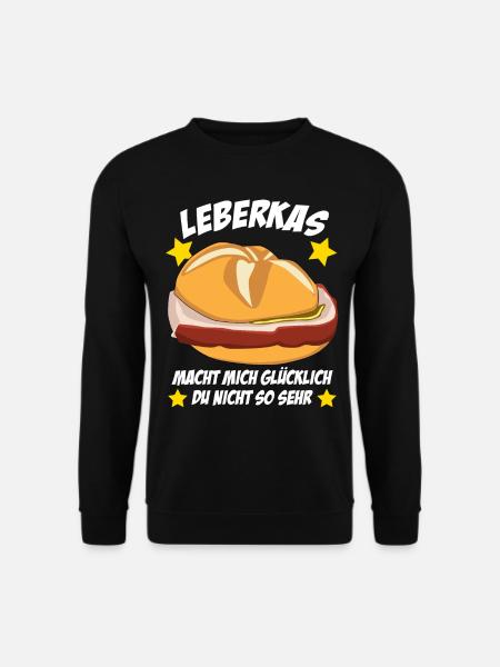 Leberkäse Leberkas - Unisex Pullover - Schwarz