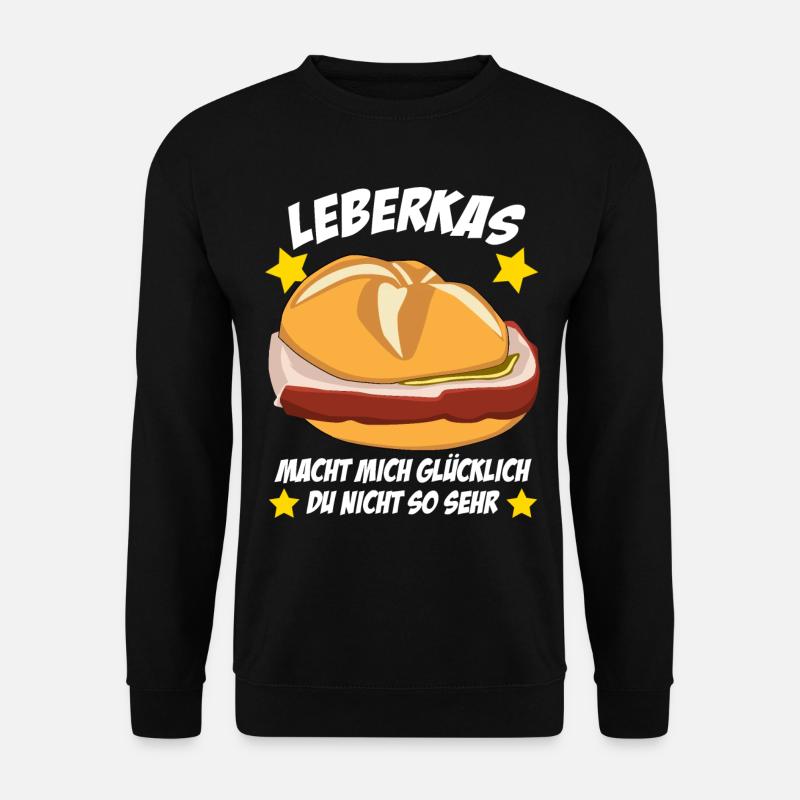 Leberkäse Leberkas - Unisex Pullover - Schwarz