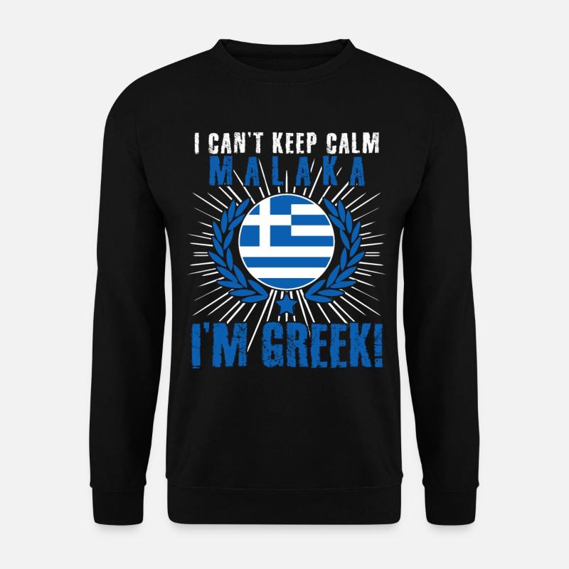 Malaka Grèce Grece Greek - Sweat-shirt Unisexe - noir