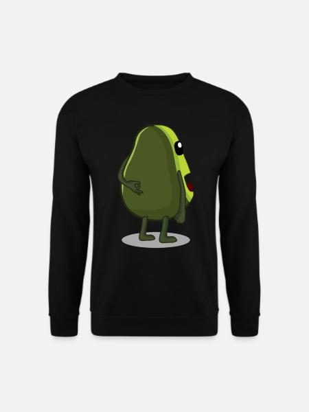 Reingeschaut Avocado Reingeguckt - Unisex Pullover - Schwarz