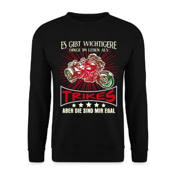 Triker Trikefahrer Trikes Trike - Unisex Pullover - Schwarz - Vorne - Alina (178cm) & Michal (187cm)