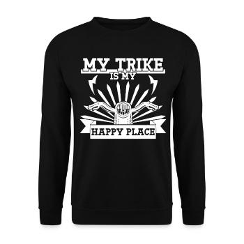 Triker Trikefahrer Trikes Spruch Trike - Unisex Pullover - Schwarz - Vorne - Alina (178cm) & Michal (187cm)