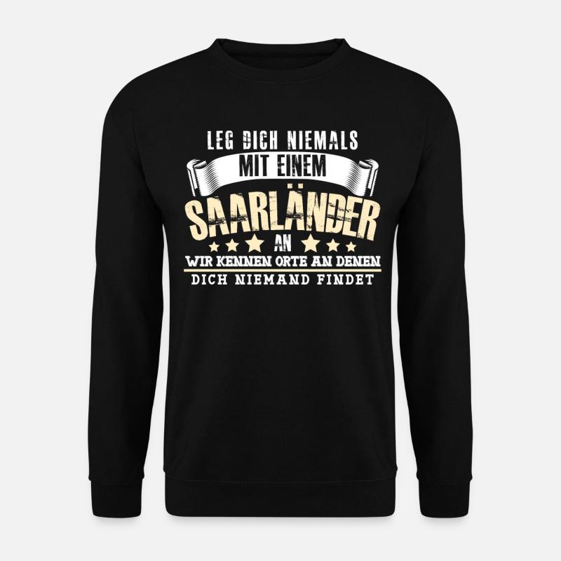 Saarländer Saarländisch Saarland - Unisex Pullover - Schwarz
