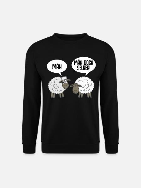 Schaf lustig Schafe - Unisex Pullover - Schwarz