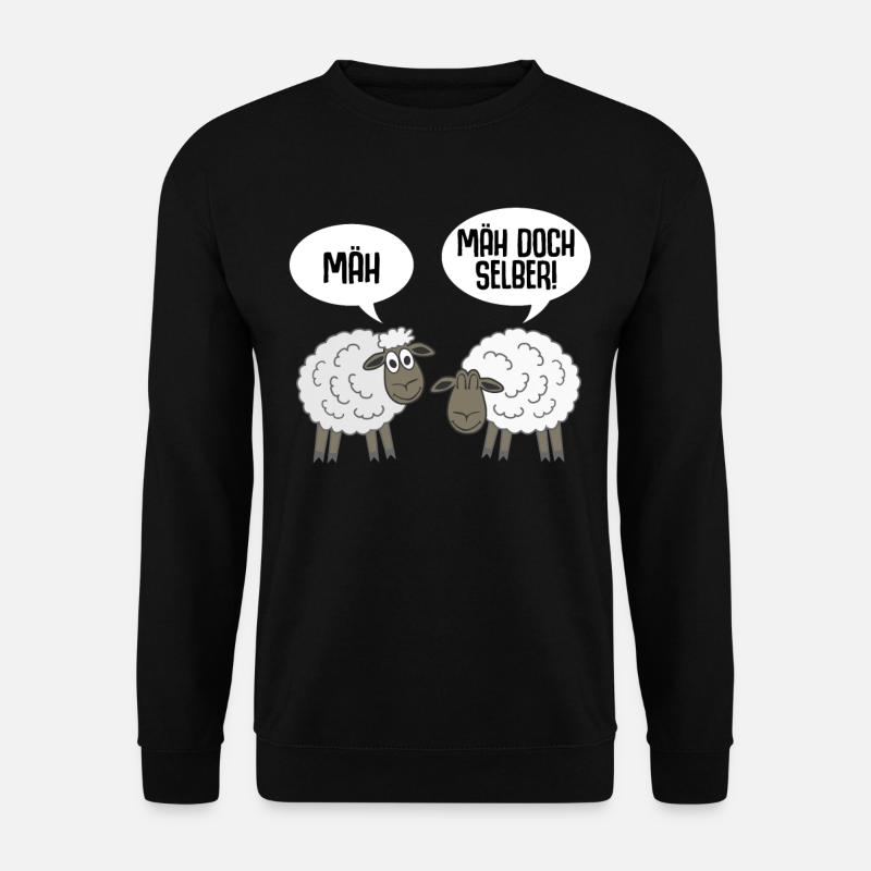Schaf lustig Schafe - Unisex Pullover - Schwarz