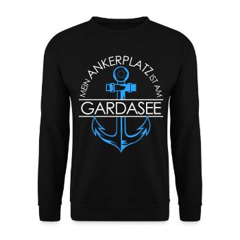 Gardasee - Unisex Pullover - Schwarz - Vorne - Alina (178cm) & Michal (187cm)