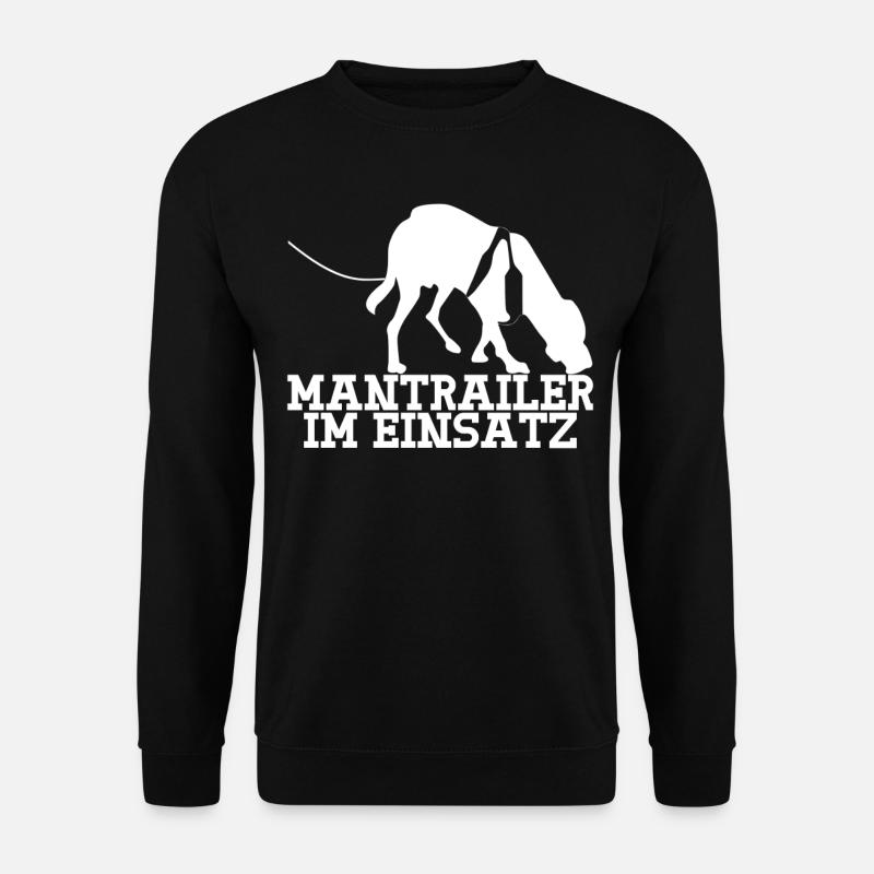Mantrailing Mantrailer im Einsatz - Unisex Pullover - Schwarz