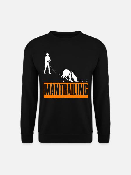Mantrailing Chien de sauvetage chien traqueur - Sweat-shirt Unisexe - noir