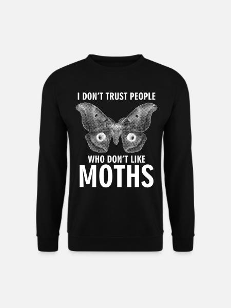 Motten Meme Spruch Motte - Unisex Pullover - Schwarz