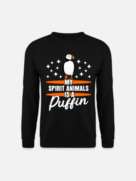 Puffin Blague Puffins perroquet - Sweat-shirt Unisexe - noir
